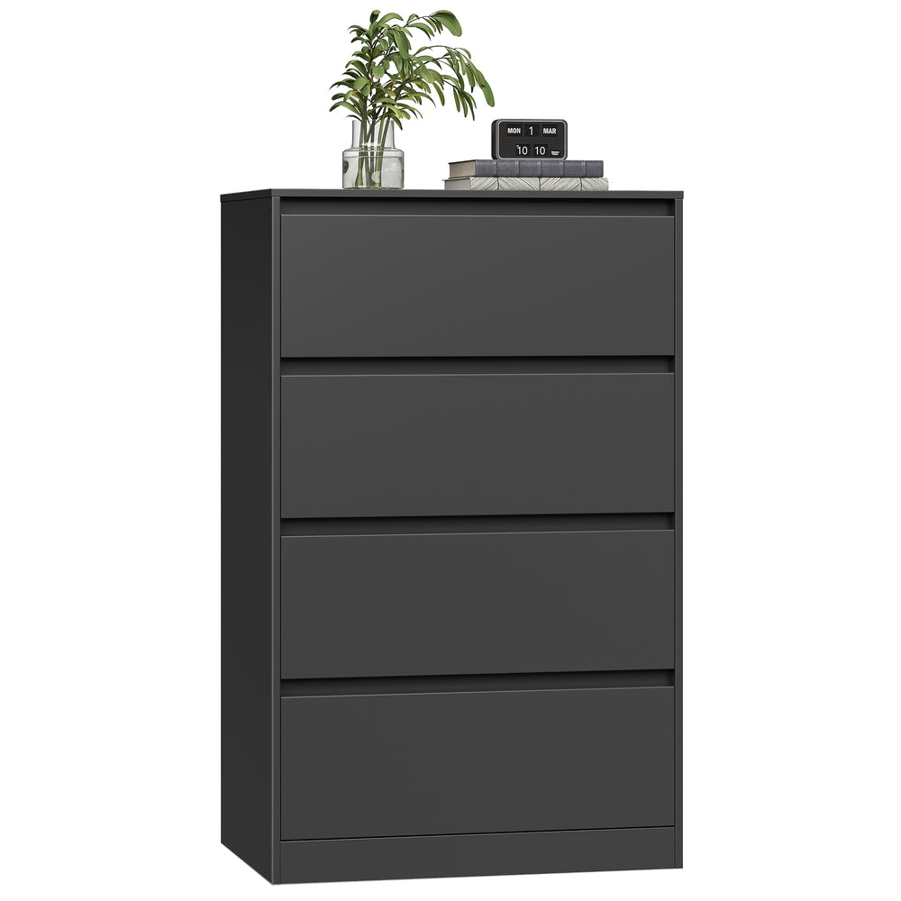 4-Drawer Dresser - Black