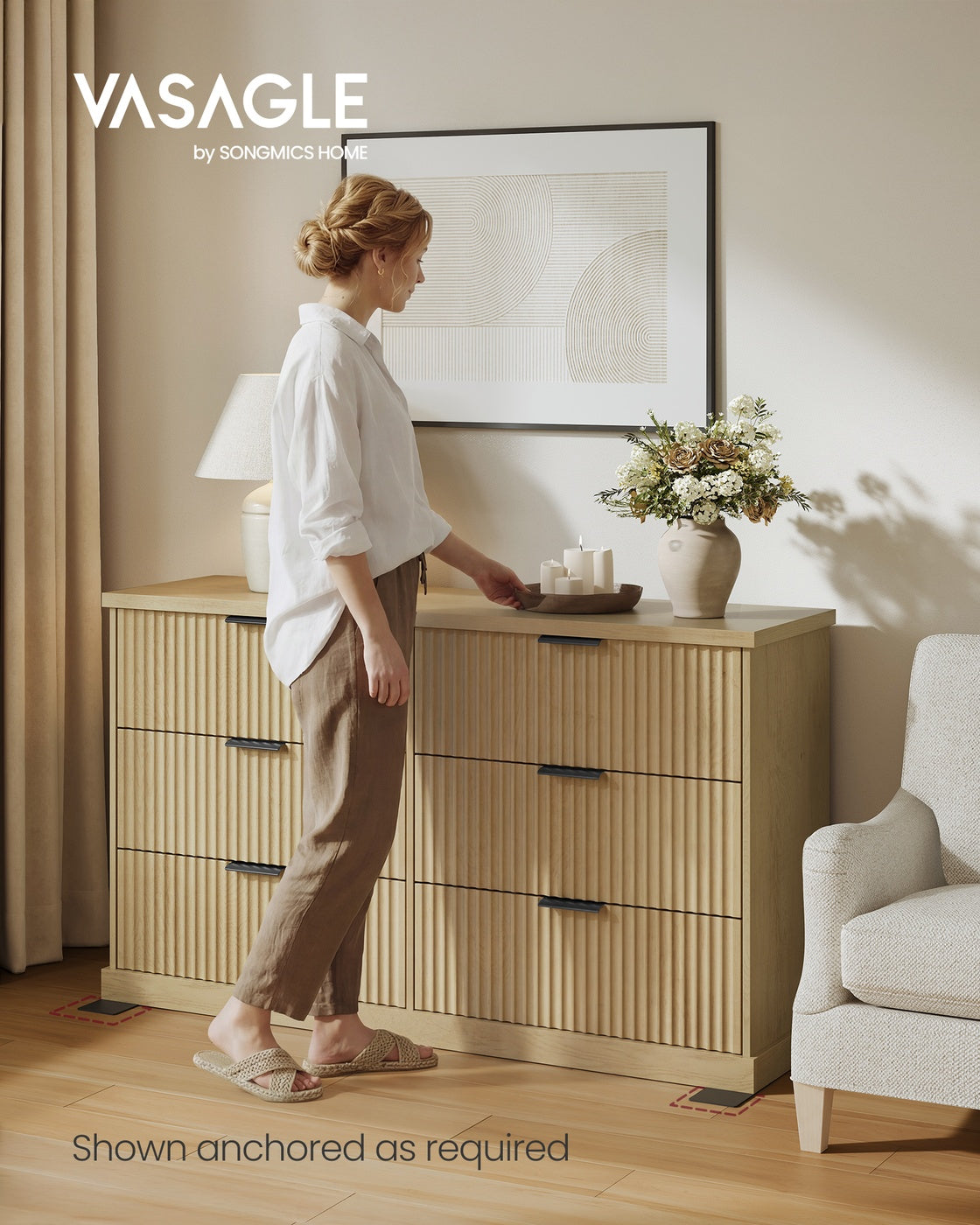6-Drawer Double Dresser