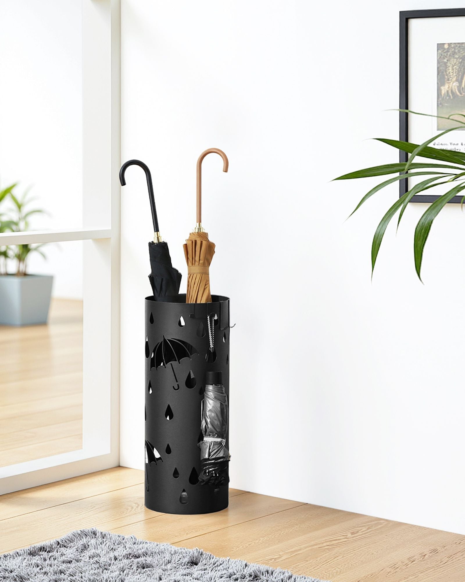 Umbrella Stand - Metal Umbrella Holder for Entryway