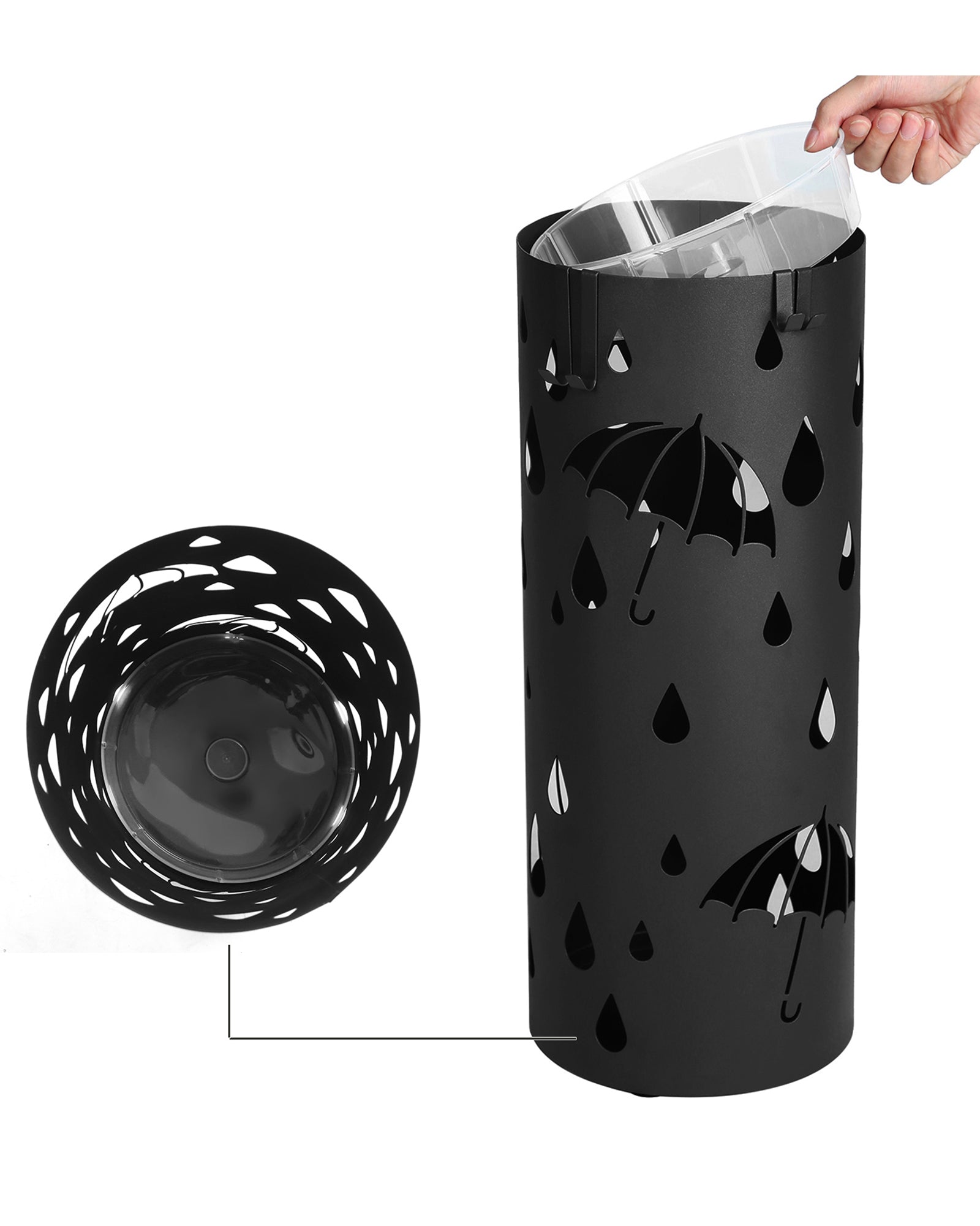 Umbrella Stand - Metal Umbrella Holder for Entryway