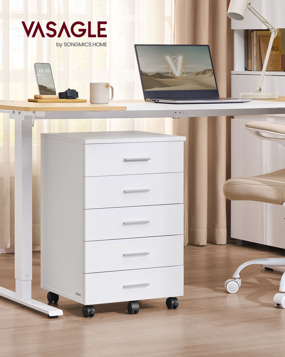 CUSTOS Collection File Cabinet - Mobile Pedestal - Wheels