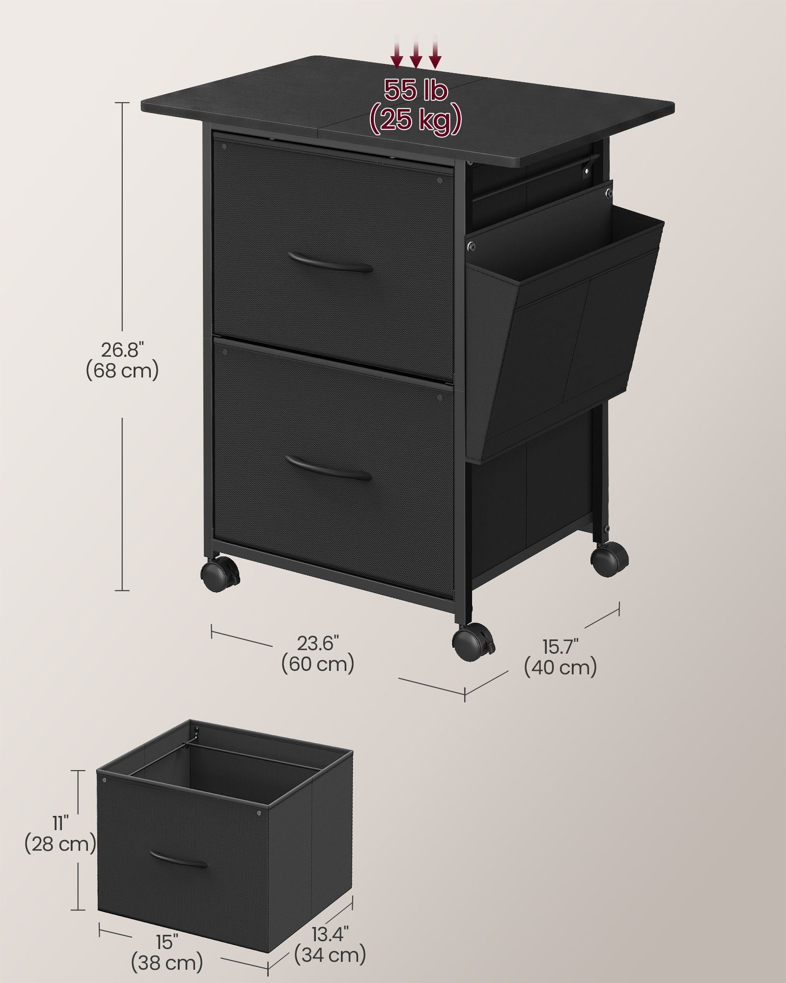 2-Drawer File Cabinet