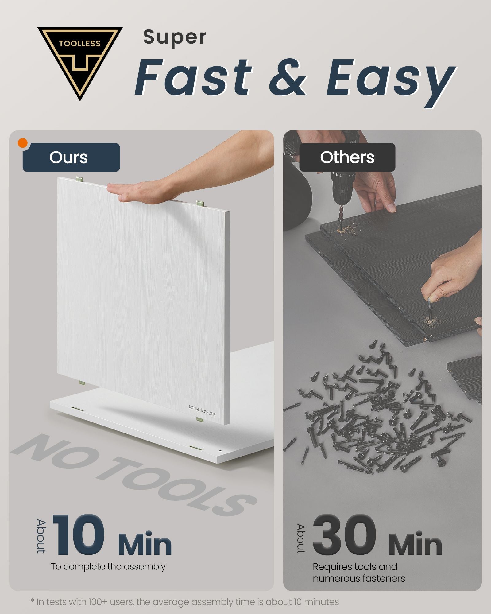 Cat Litter Box Enclosure - Toolless Assembly - For Large Cats - 31 Inch
