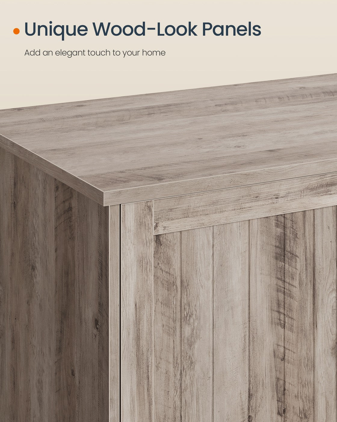 Cat Litter Box Enclosure - Push-Open Doors - Looks Like A Side Table