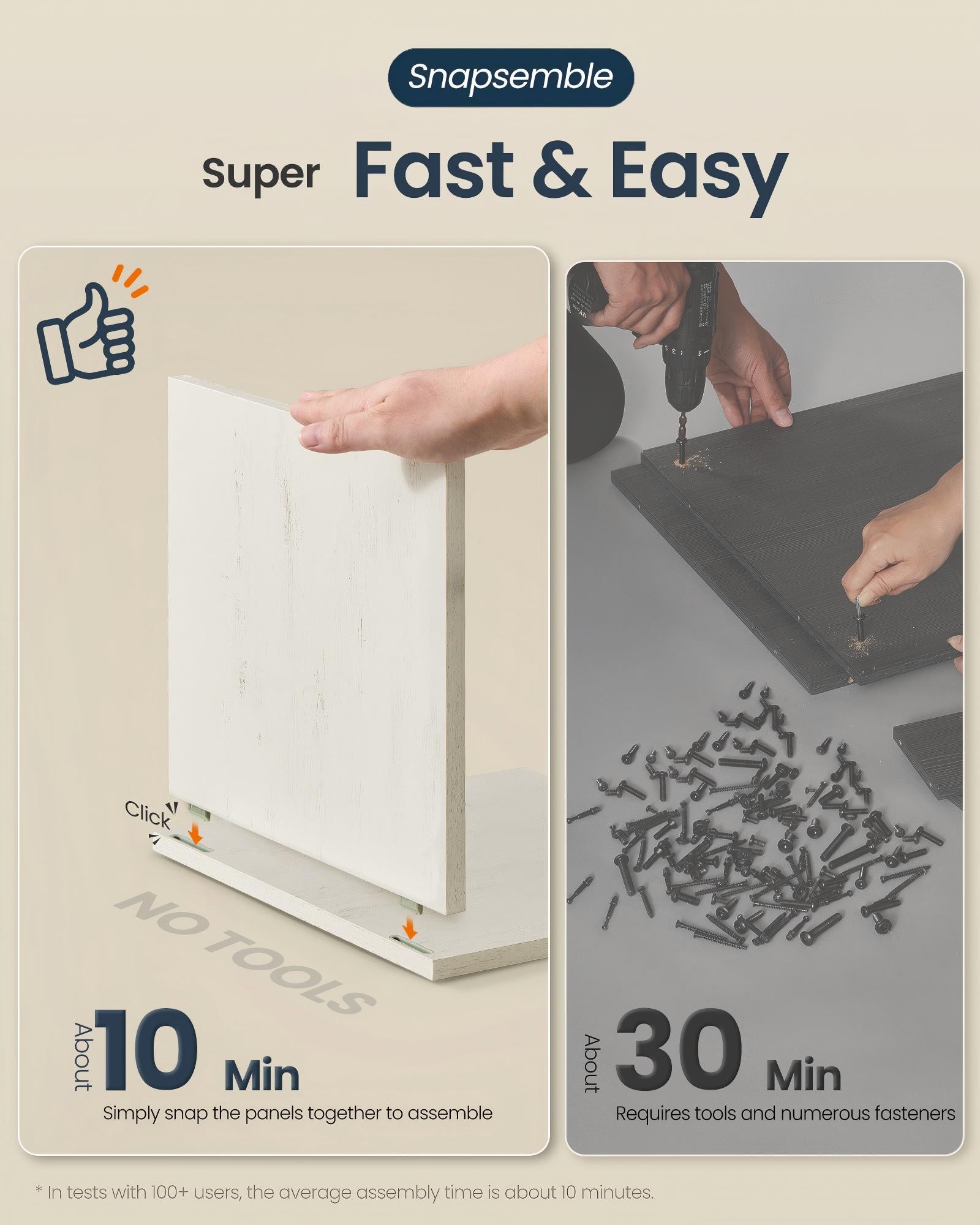 Cat Litter Box Enclosure - Superfast Assembly - 21.7 x 19.7 x 19.7 inches