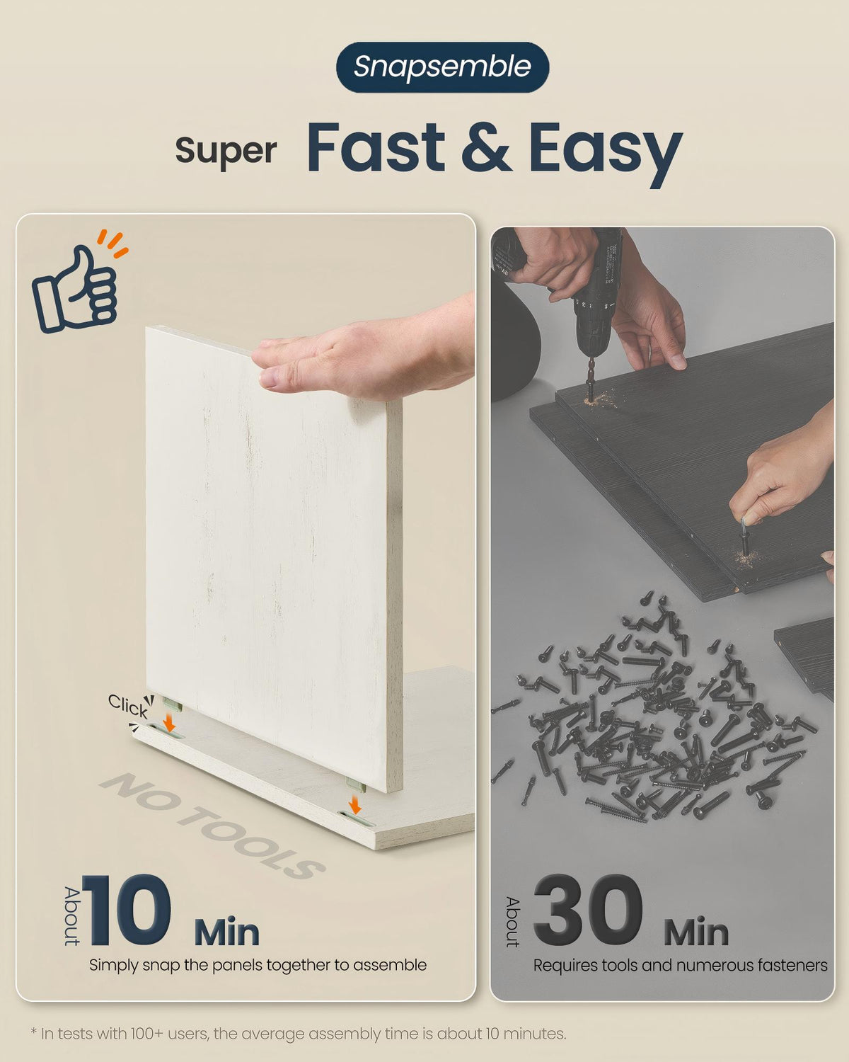 Cat Litter Box Enclosure - Superfast Assembly - 21.7 x 19.7 x 19.7 inches