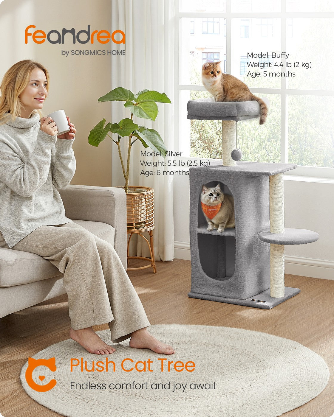 Small Cat Tree Tower