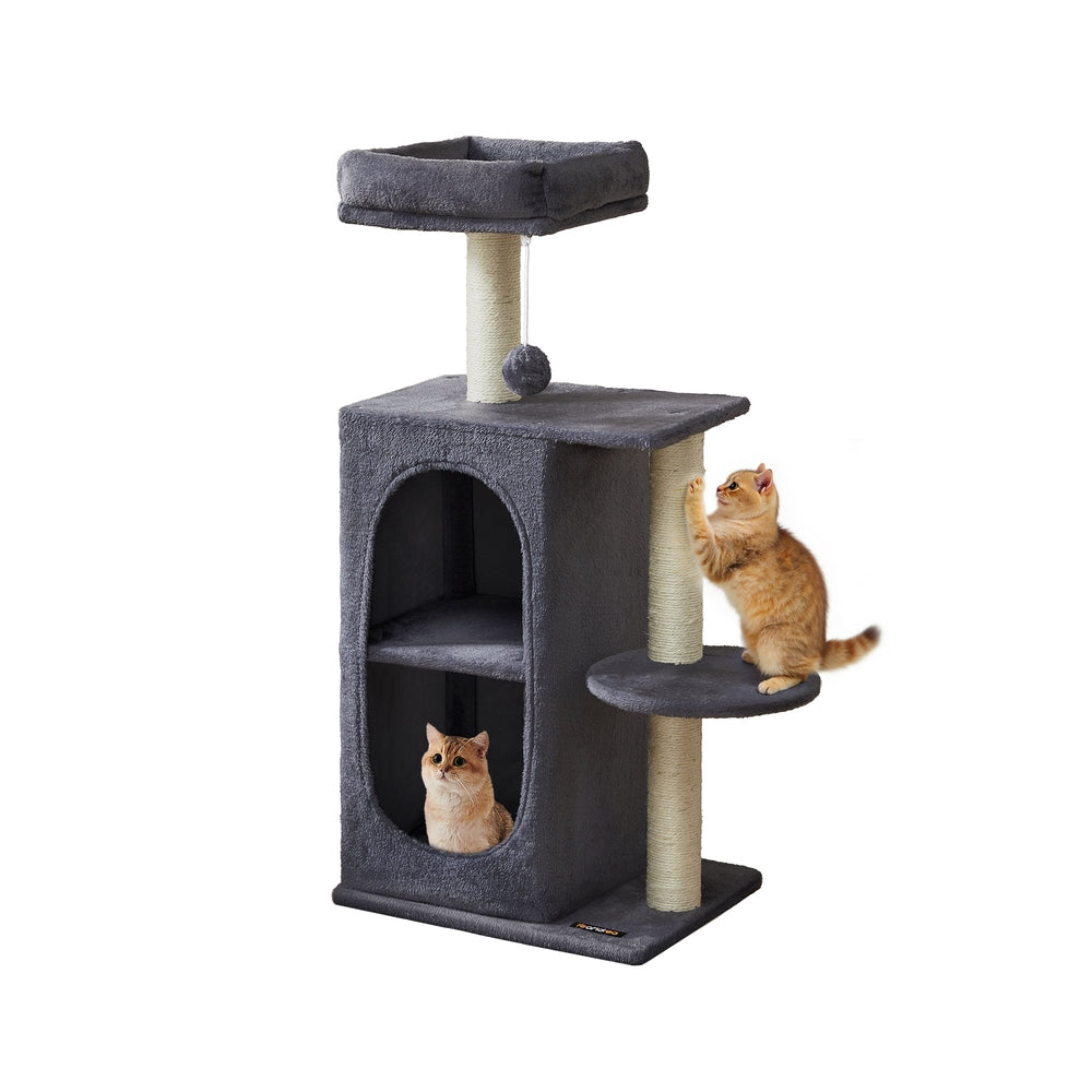Small Cat Tree Tower - Dark Gray