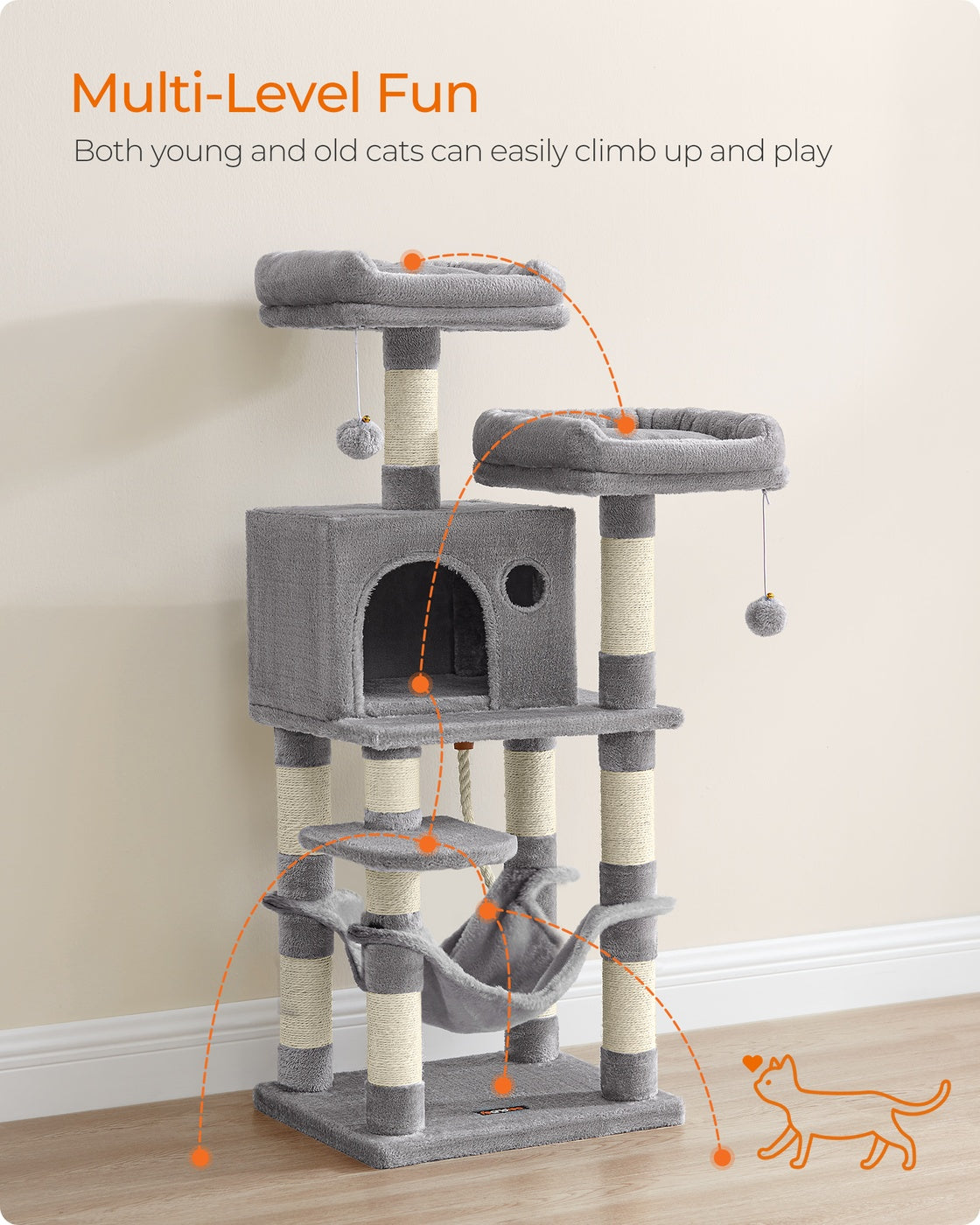 Multi-Level Cat Tower