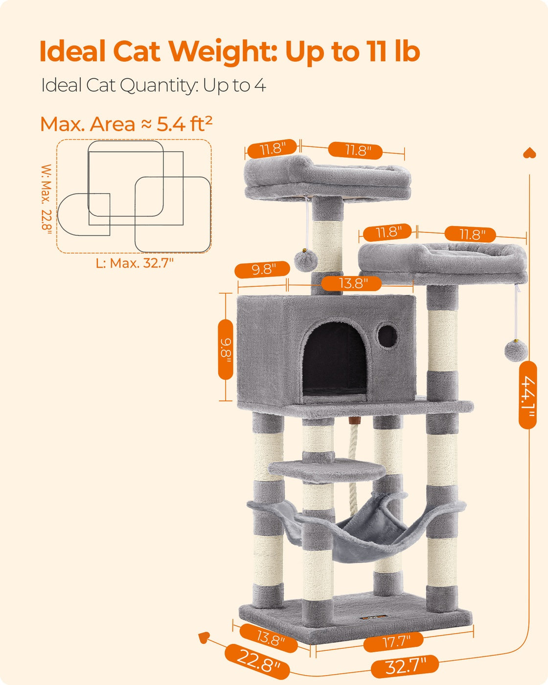 Multi-Level Cat Tower