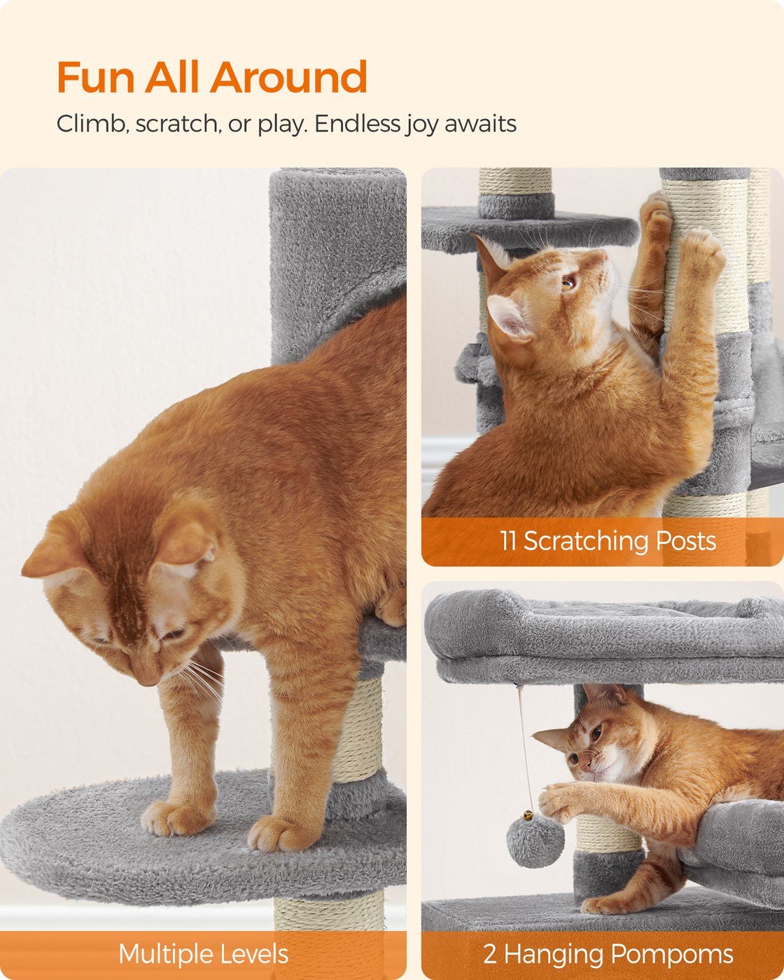Multi-Level Cat Tower