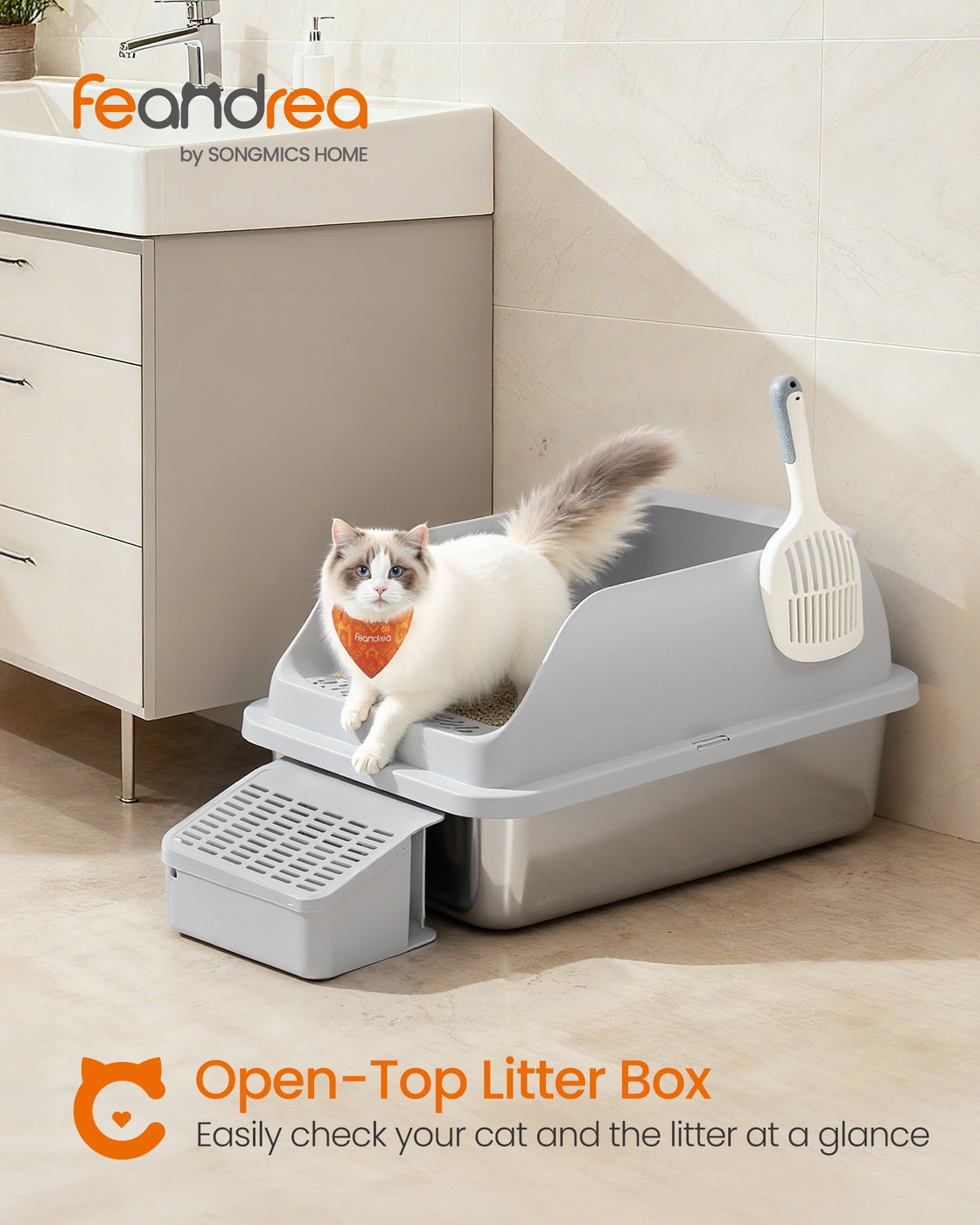 Stainless Steel Cat Litter Box