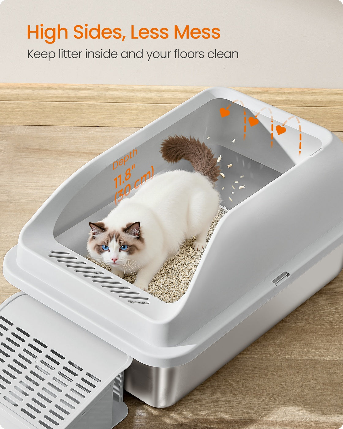 Stainless Steel Cat Litter Box