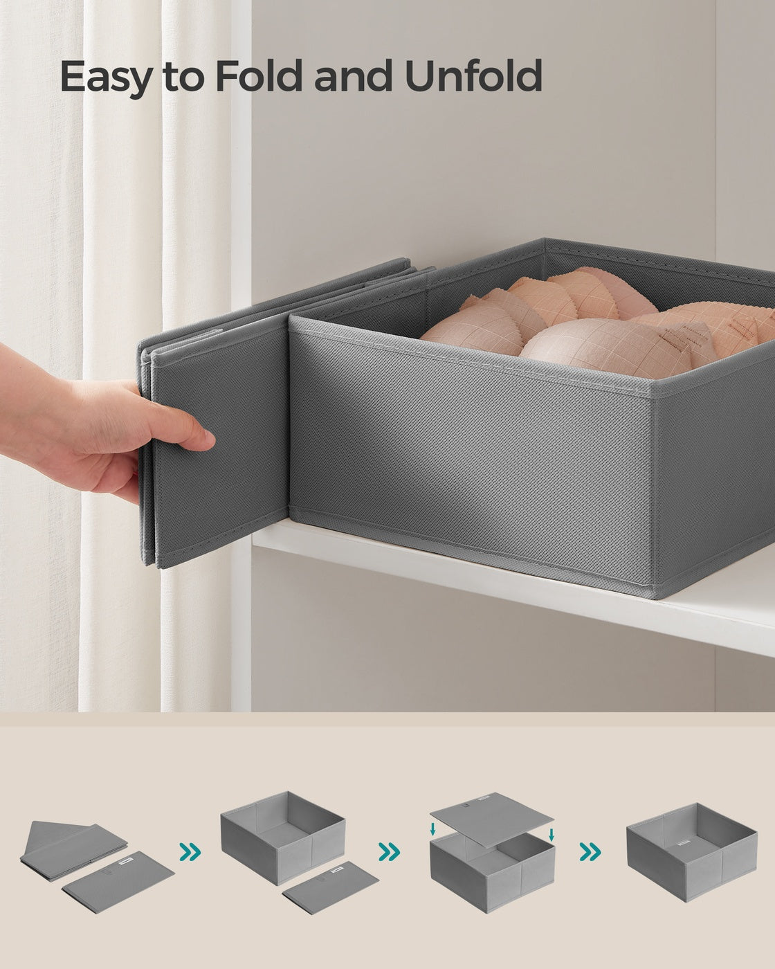 Drawer Divider Organizers - Set of 18 - Gray - Dove Gray