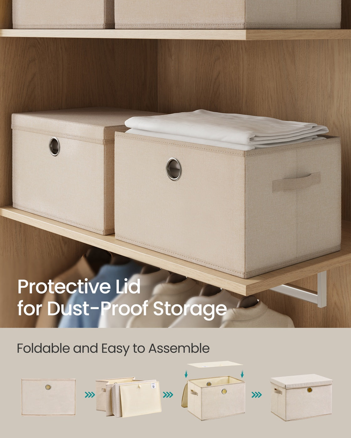 Stackable Fabric Storage Boxes