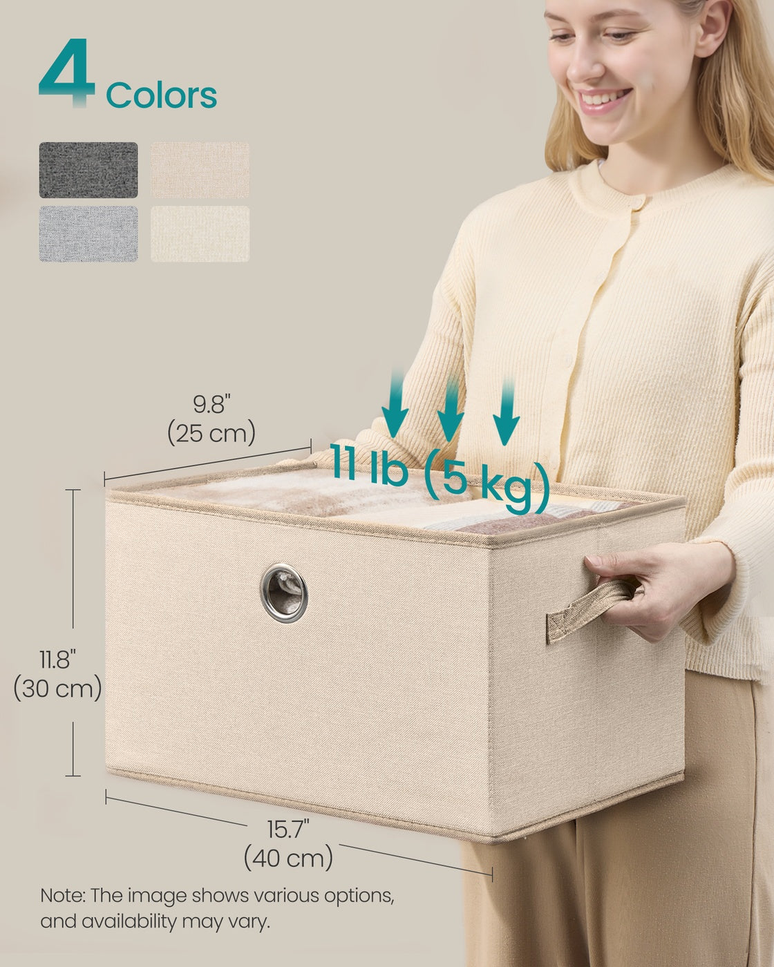 Stackable Fabric Storage Boxes