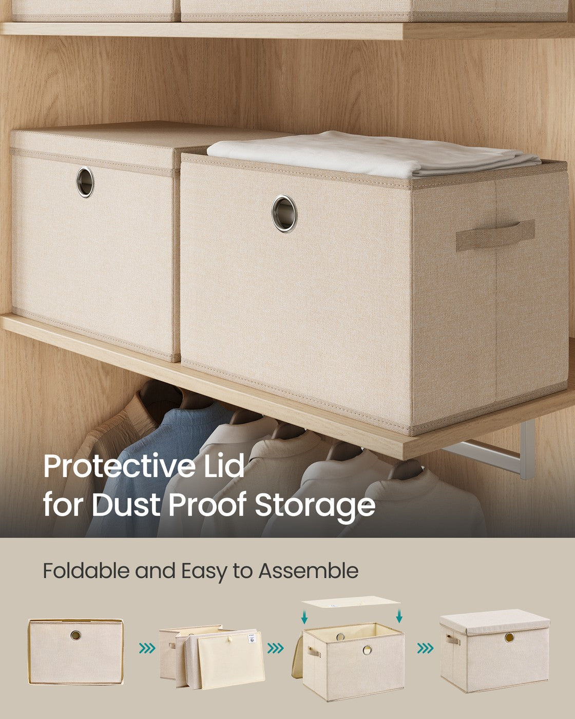 Stackable Fabric Storage Boxes