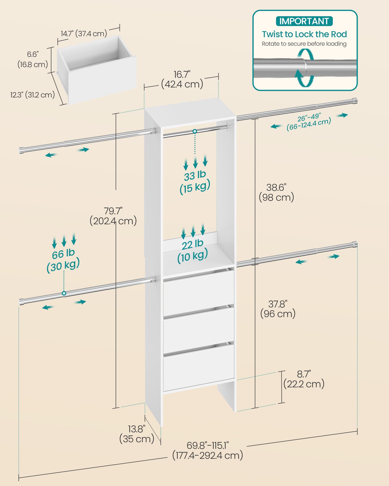CUSTOS Collection - Closet System