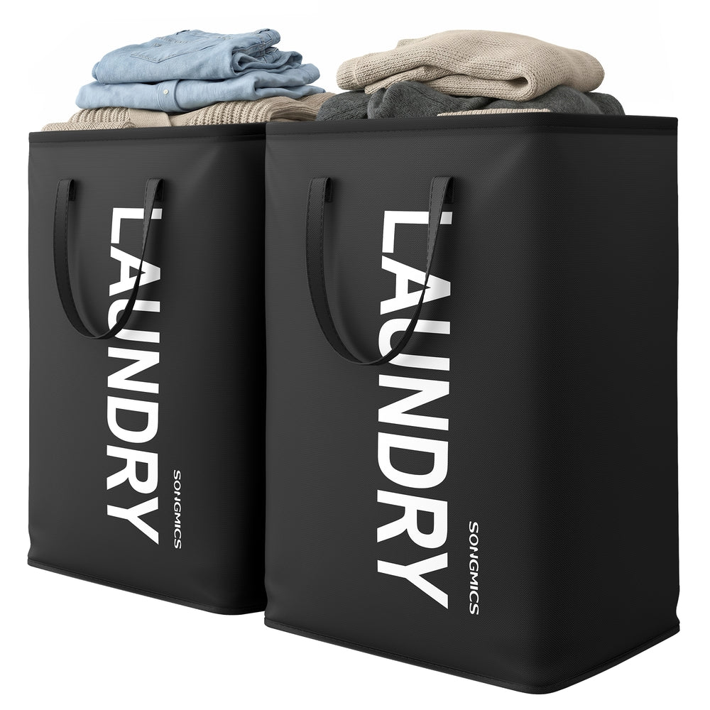 Collapsible Laundry Hamper - Oxford Fabric with Steel Frame - 44 lb Capacity