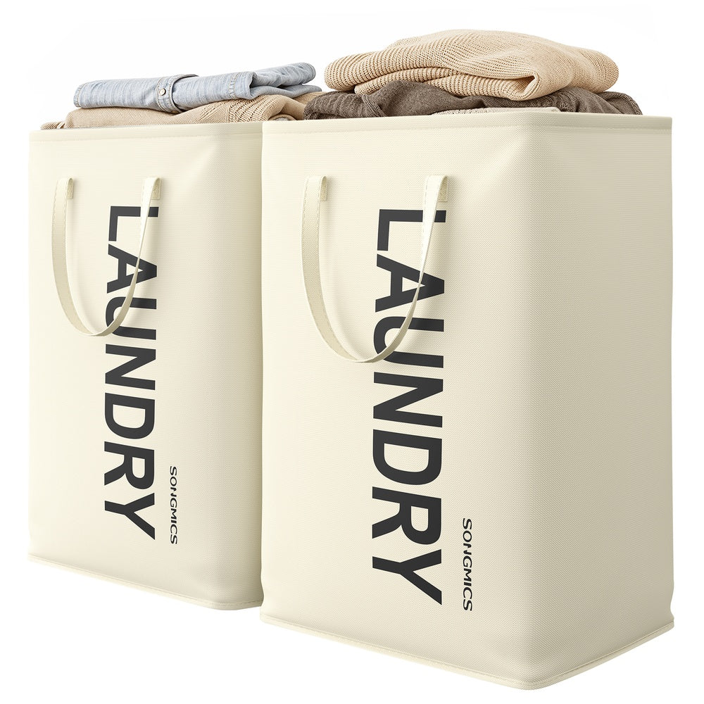Collapsible Laundry Hamper - Oxford Fabric with Steel Frame - 44 lb Capacity
