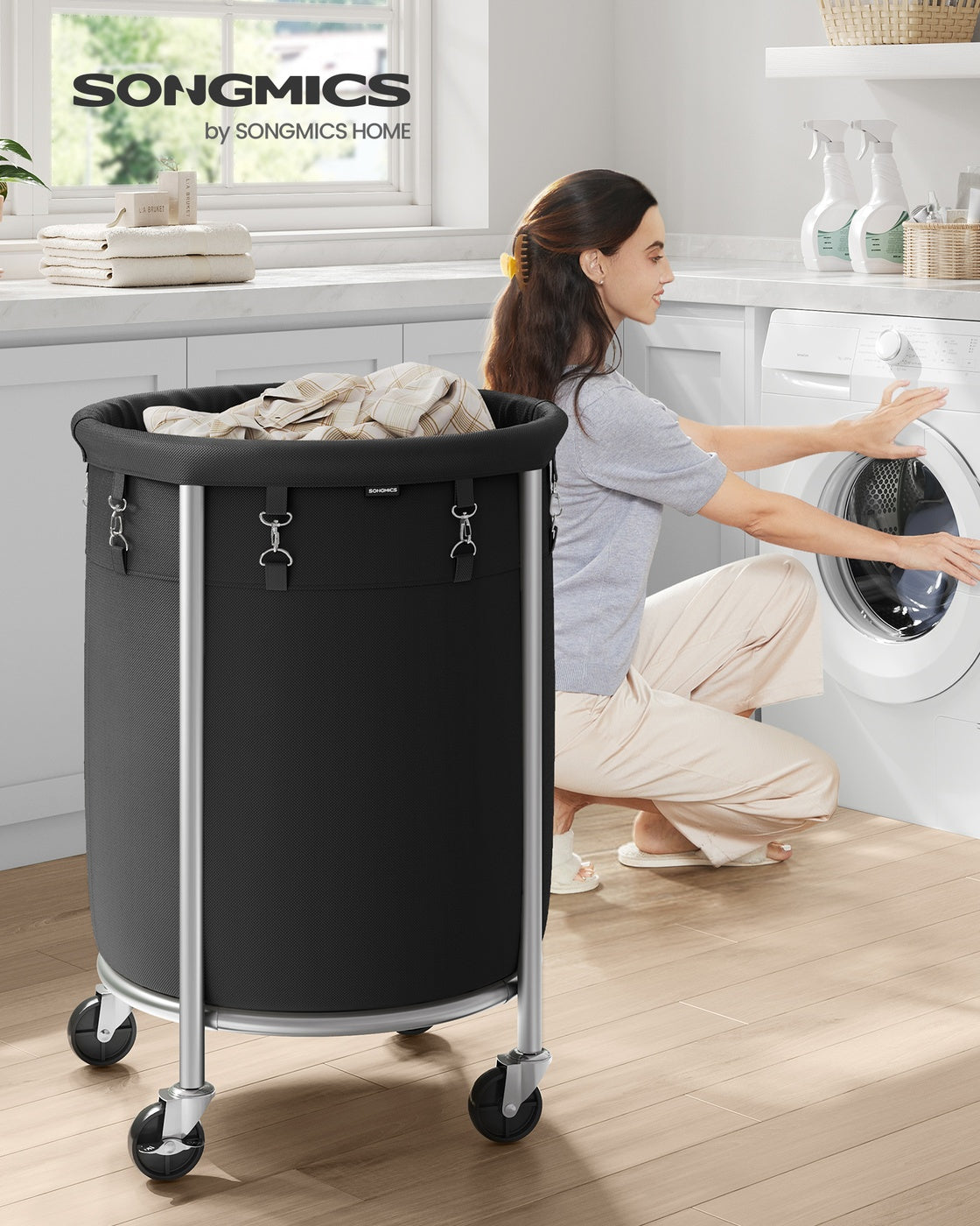 29-Gallon Round Laundry Basket