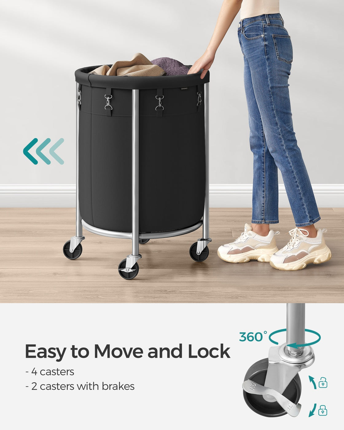 29-Gallon Round Laundry Basket