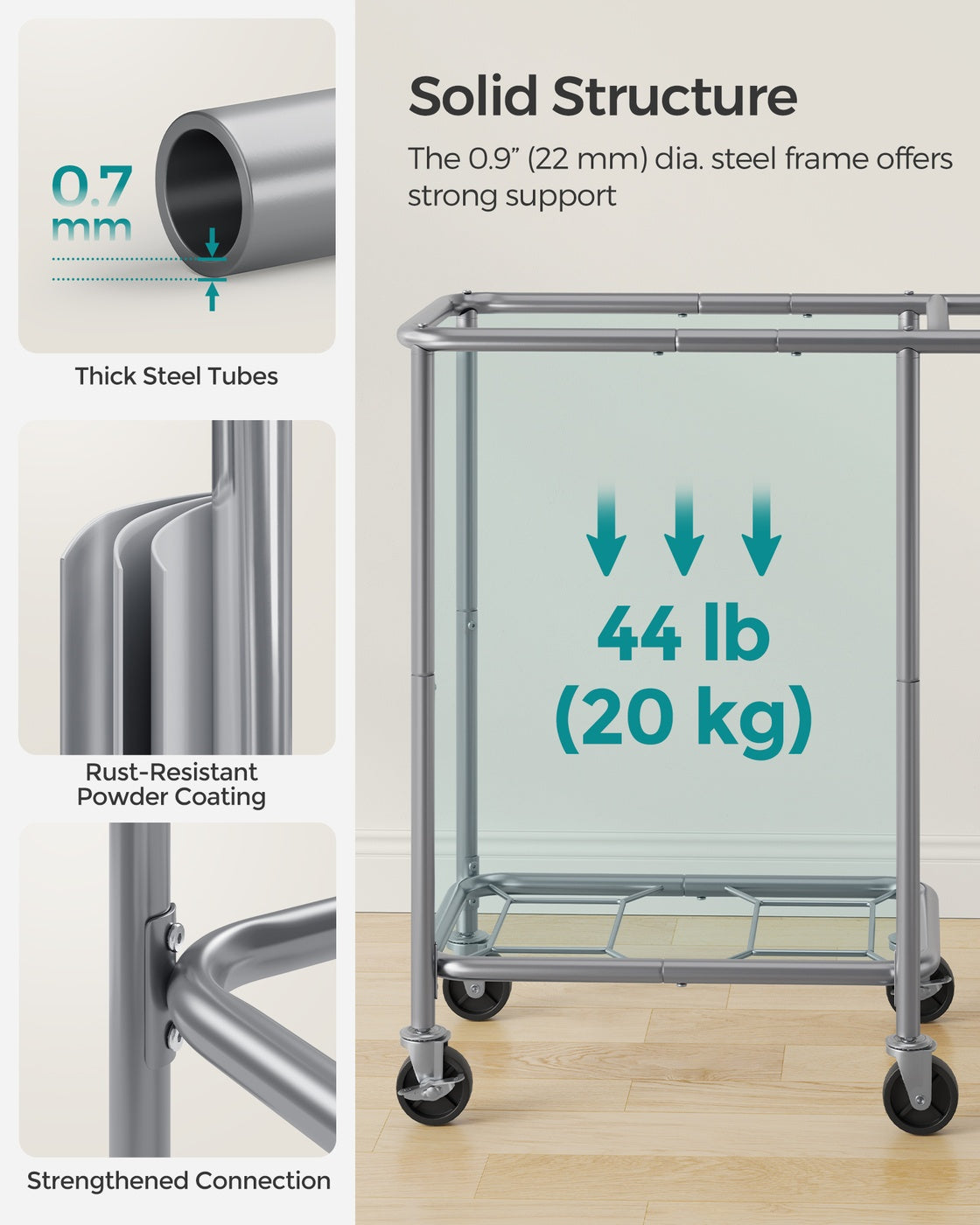 37-Gallon 2-Section Laundry Basket