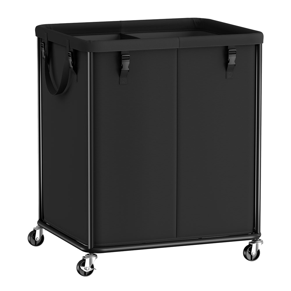 Laundry Basket with Wheels & Removable Liner Bag