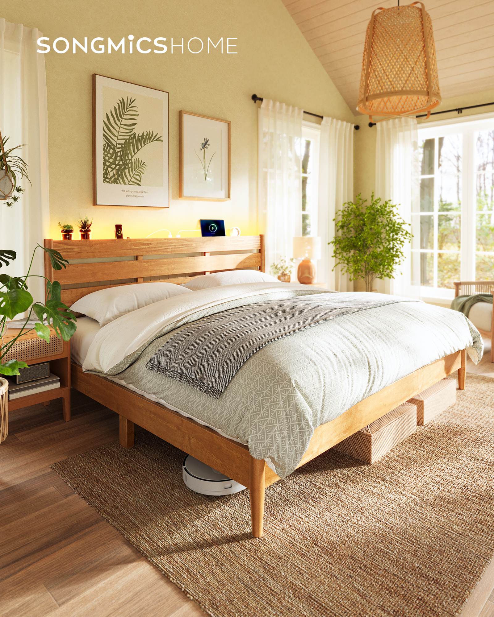 Queen Bed Frame - With Headboard