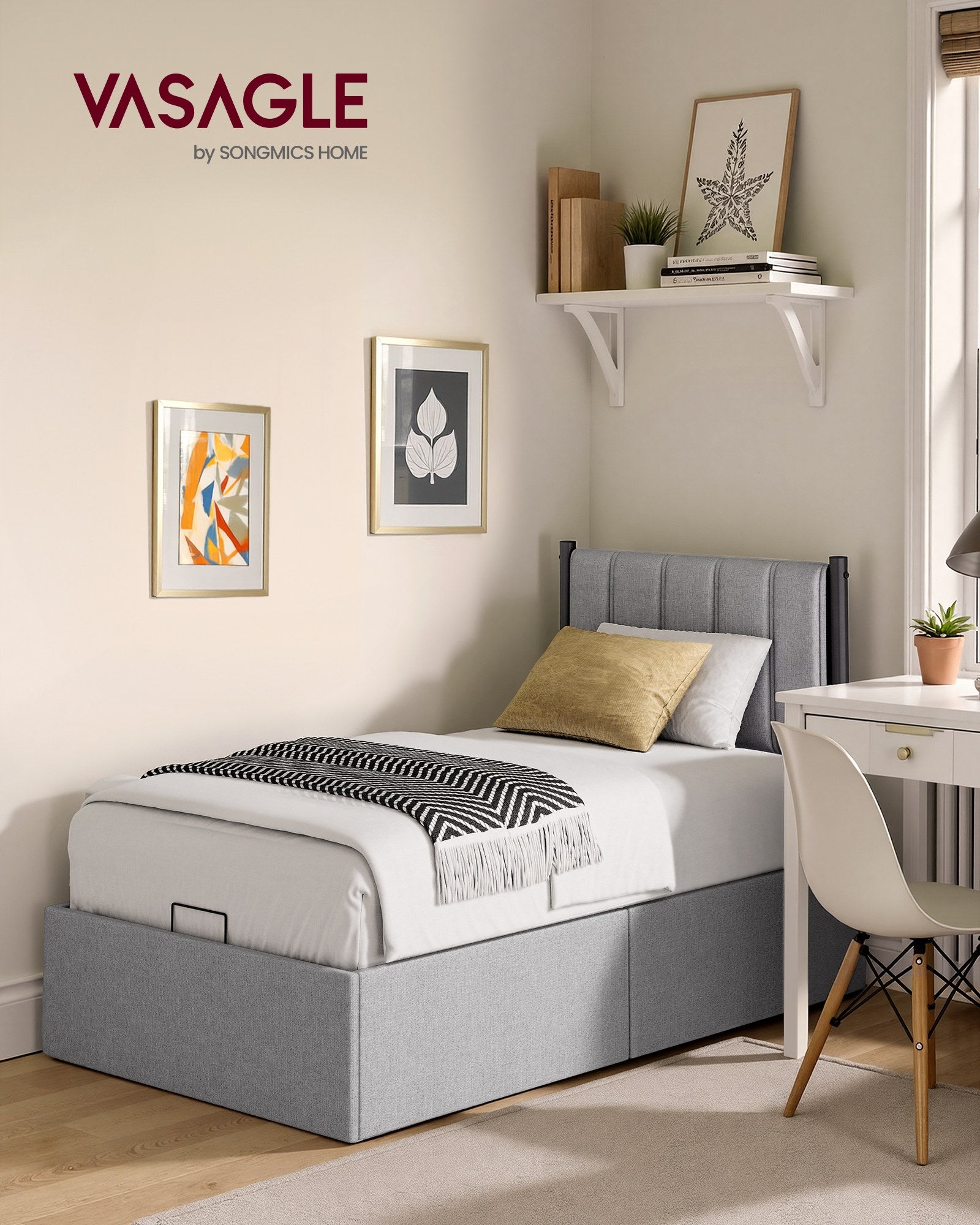 Lift Up Storage Bed Frame Twin Size