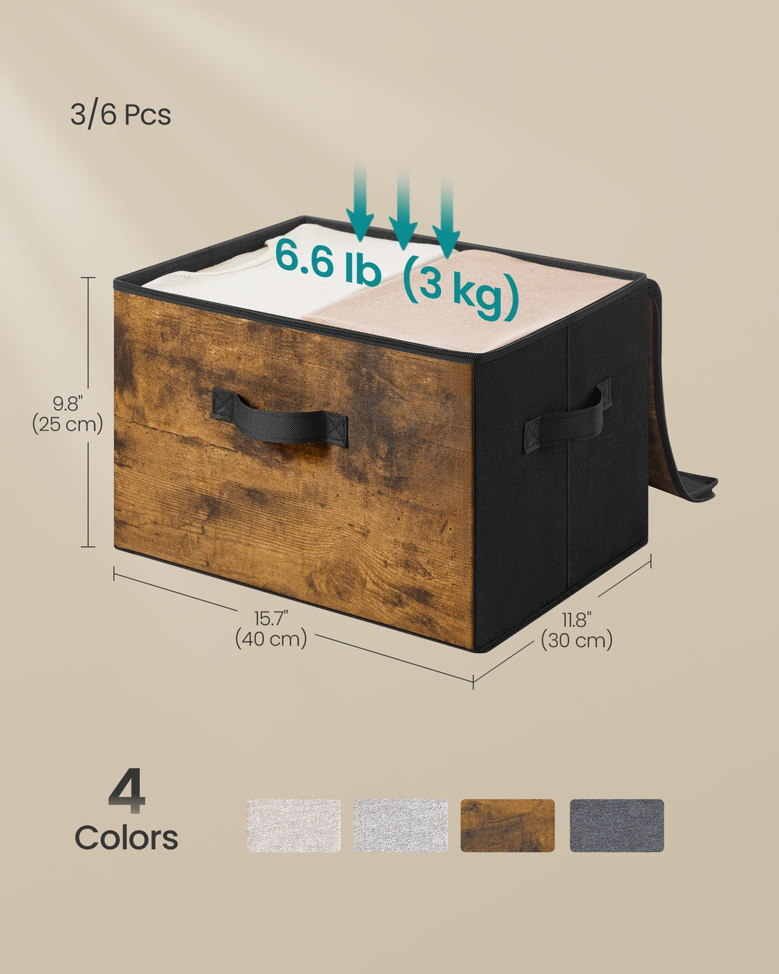 Foldable Storage Boxes With Lids
