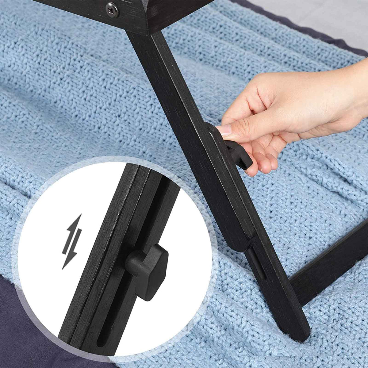 Laptop Desk - For Bed or Sofa - Adjustable Tilting Top