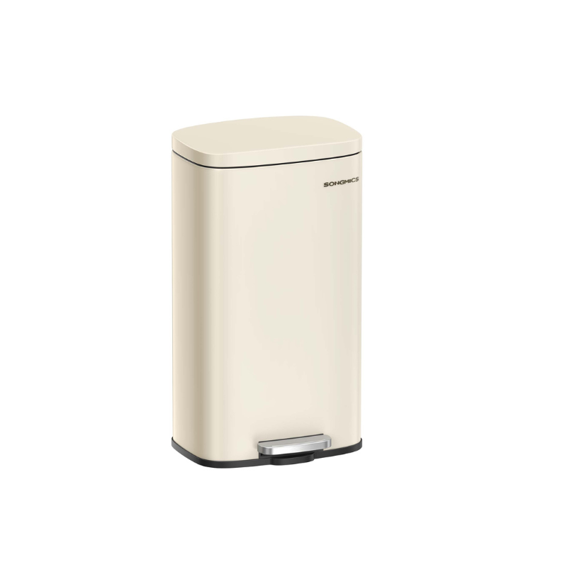 Stainless Steel Trash Can, Soft-Close, Step Pedal, 8 & 13 Gal.