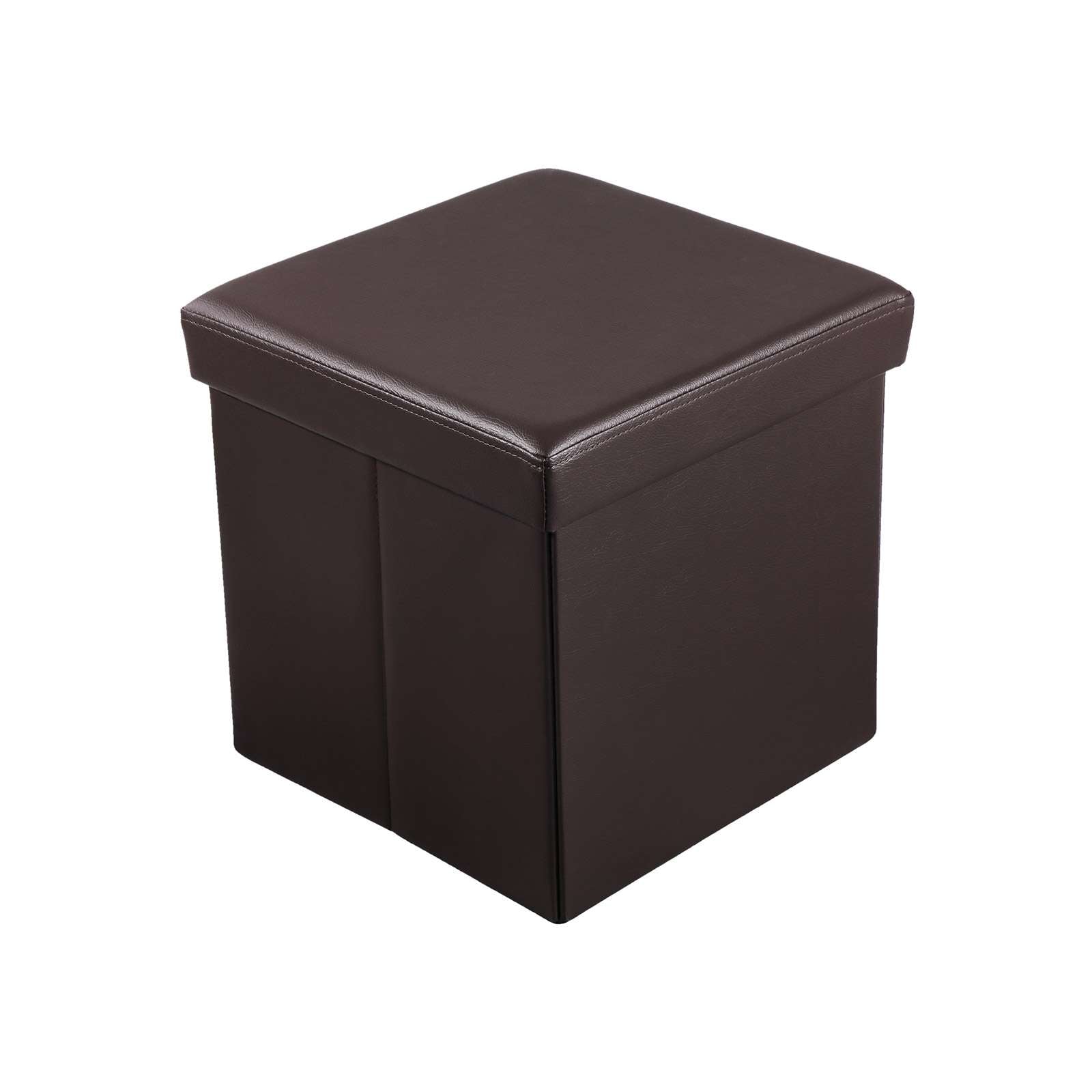 Folding Storage Ottoman Cube - Black - 15"L x 15"W x 15"H
