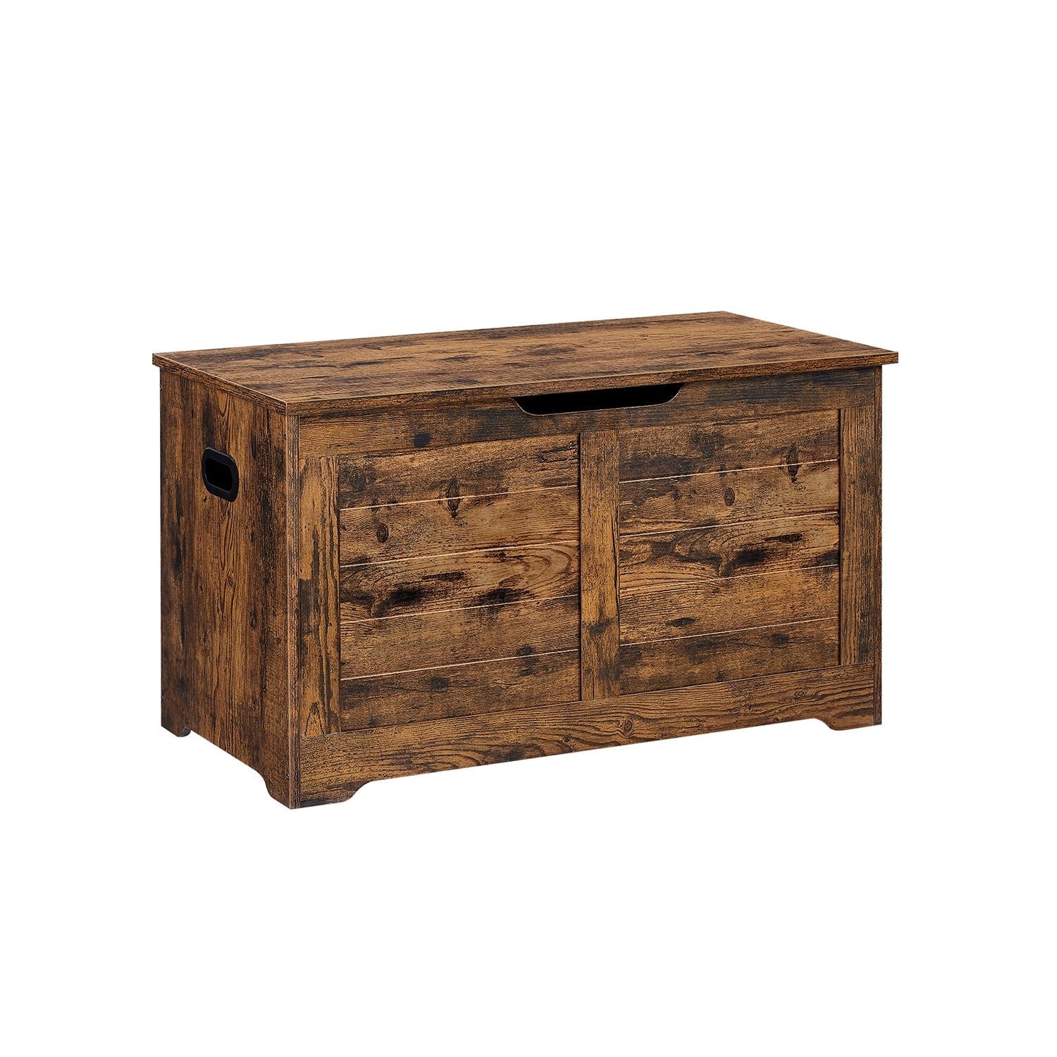 Storage chest with hinged lid – entryway trunk – large hidden compartment – 300 lb capacity