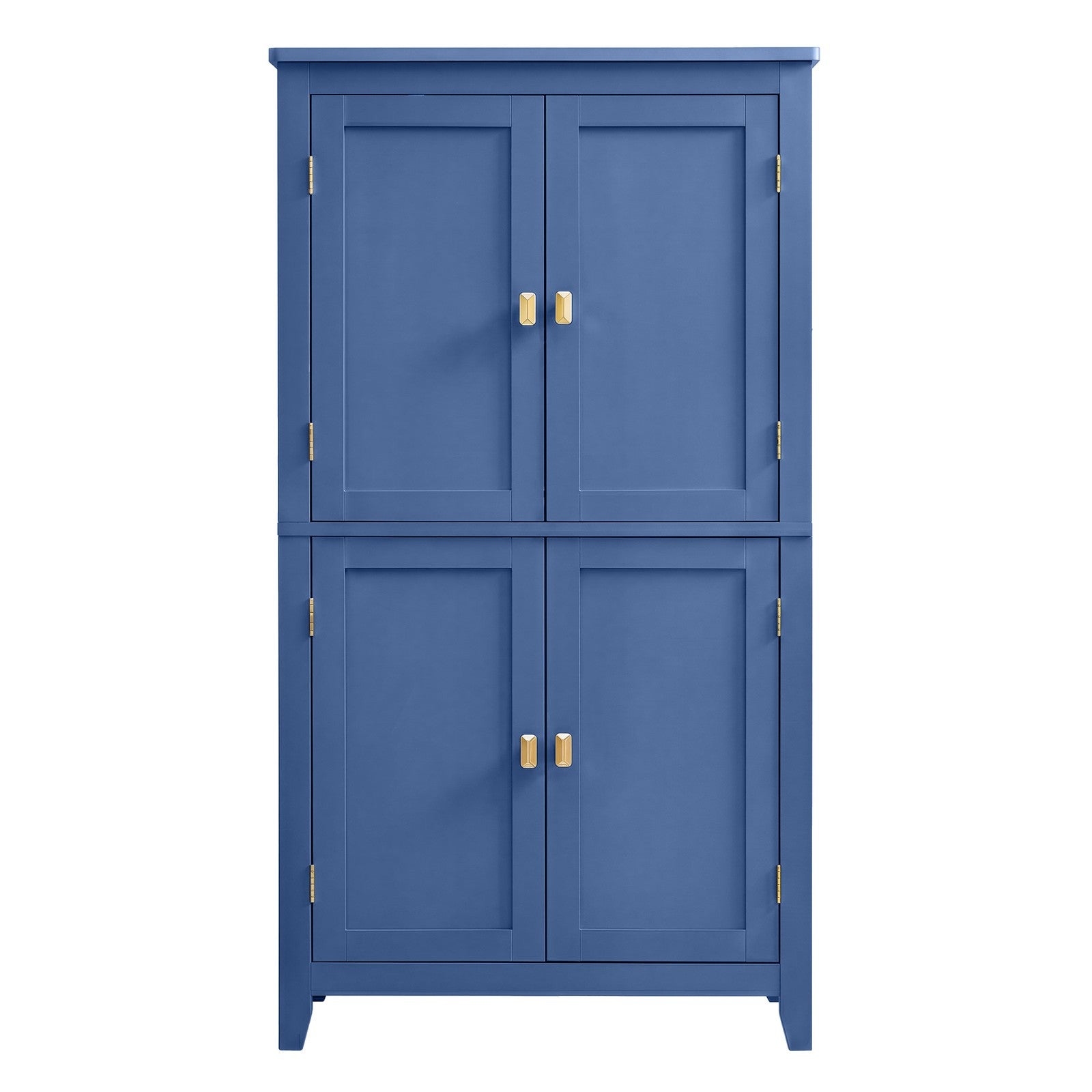 Freestanding Storage Cabinet with Adjustable Shelves for Bathroom - Harbor Blue