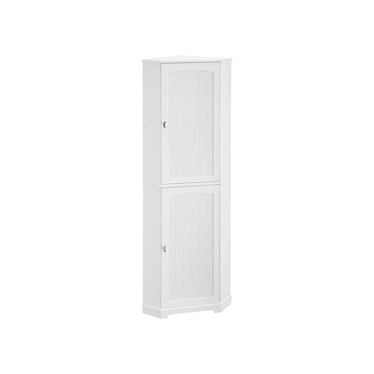 Tall Corner Cabinet with 2 Doors and 4 Adjustable Shelves