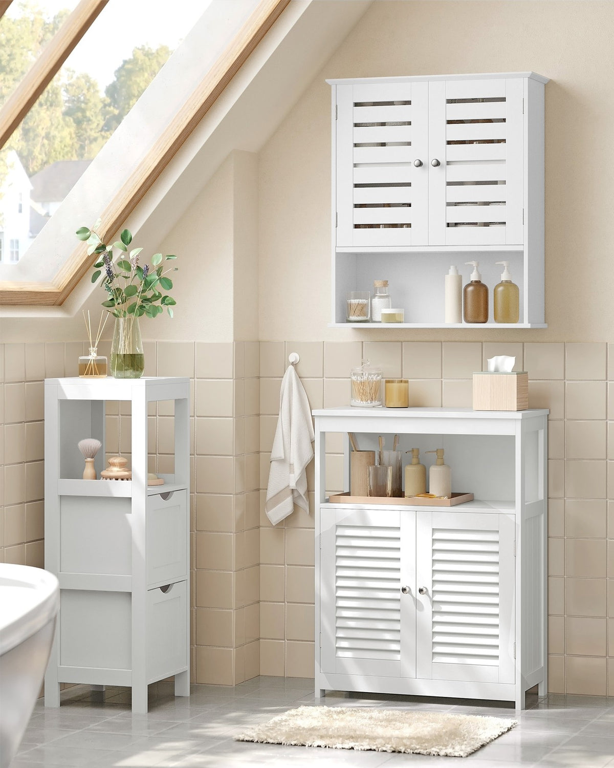 Bathroom Wall Cabinet with Adjustable Shelf