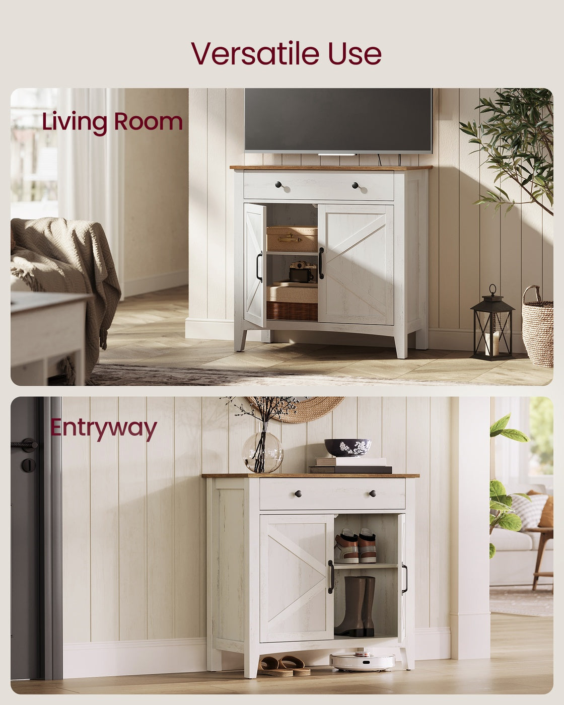 Coffee Bar Cabinet - Kitchen Storage Cabinet with Drawers