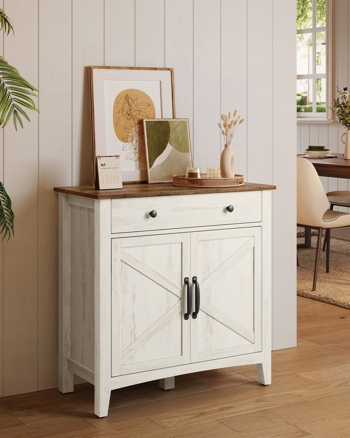 Coffee Bar Cabinet - Kitchen Storage Cabinet with Drawers