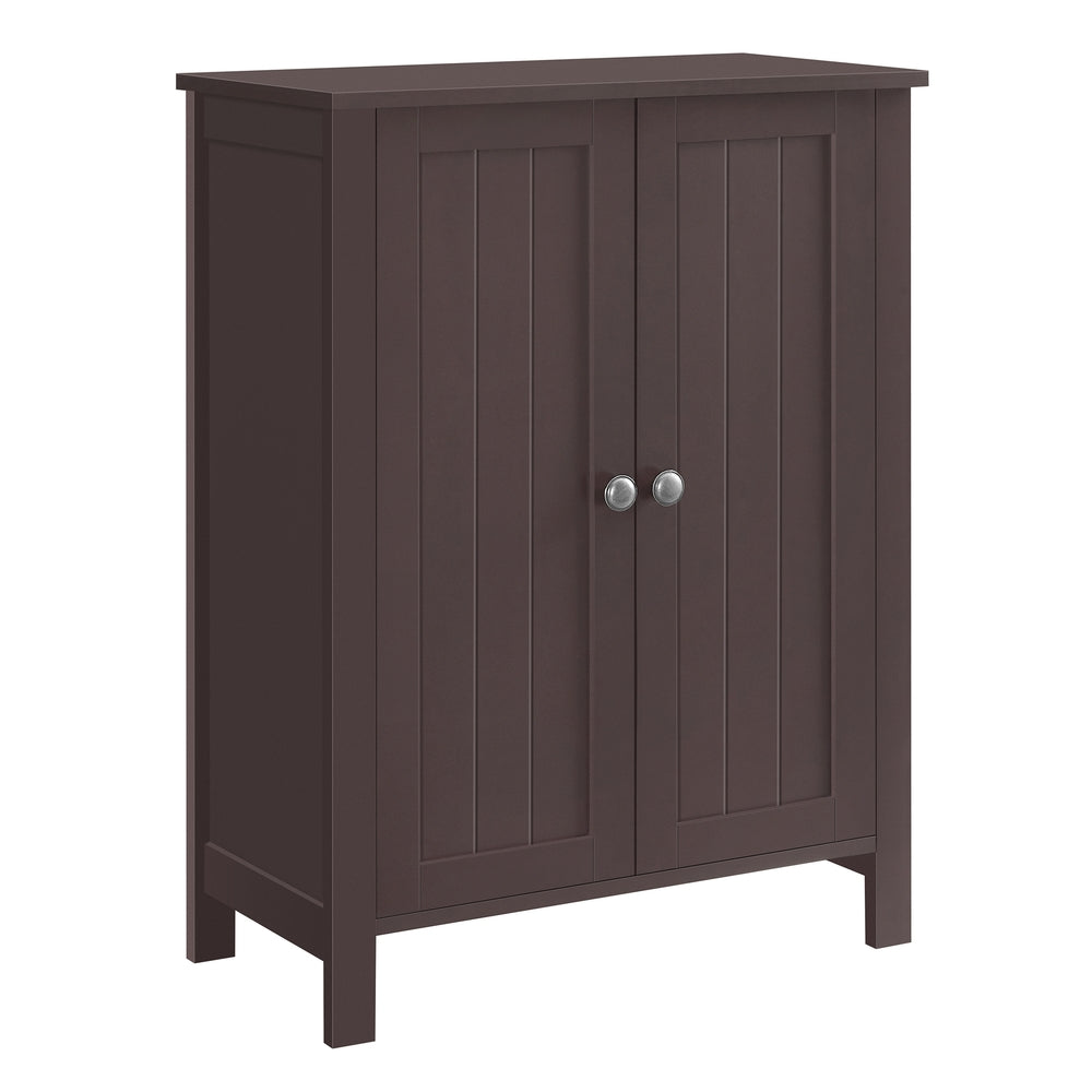 Bathroom Storage Unit with 2 Adjustable Shelves - Brown