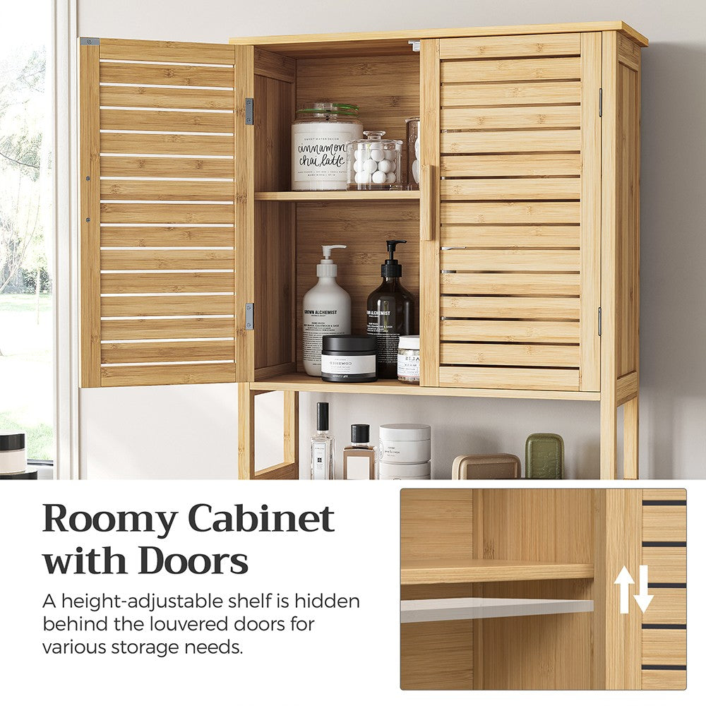 Bamboo Over the Toilet Storage Cabinet - Natural Beige