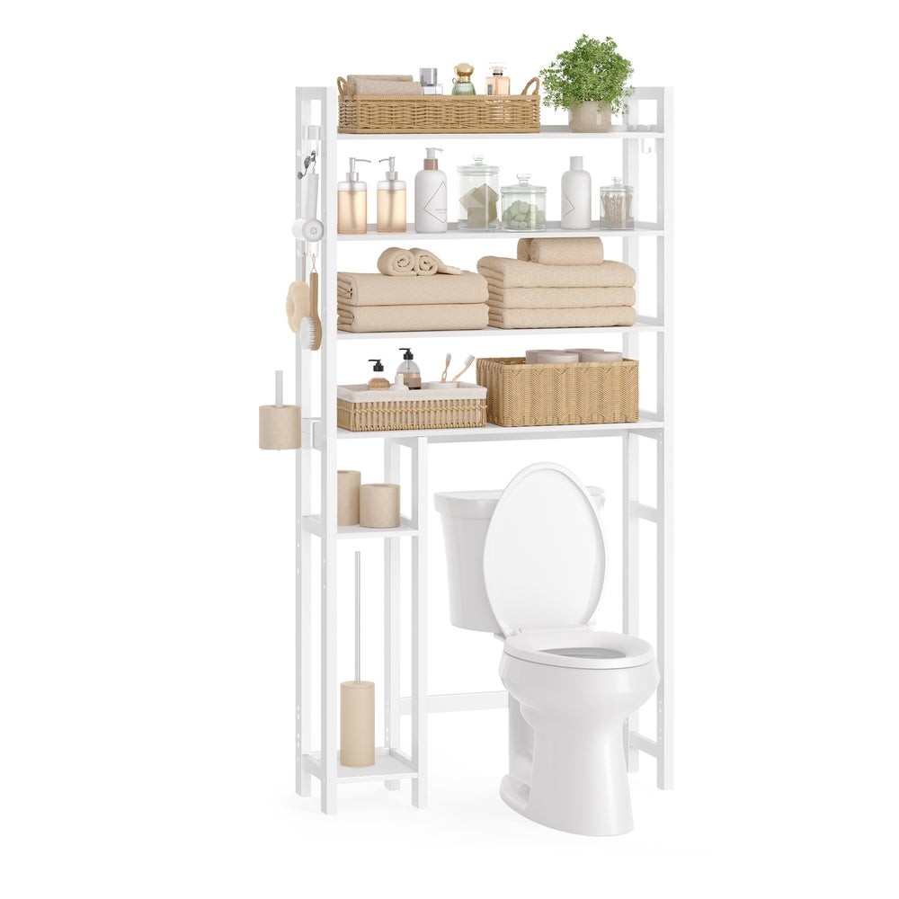 Over the Toilet Storage Shelf with Toilet Paper Holder - Cloud White