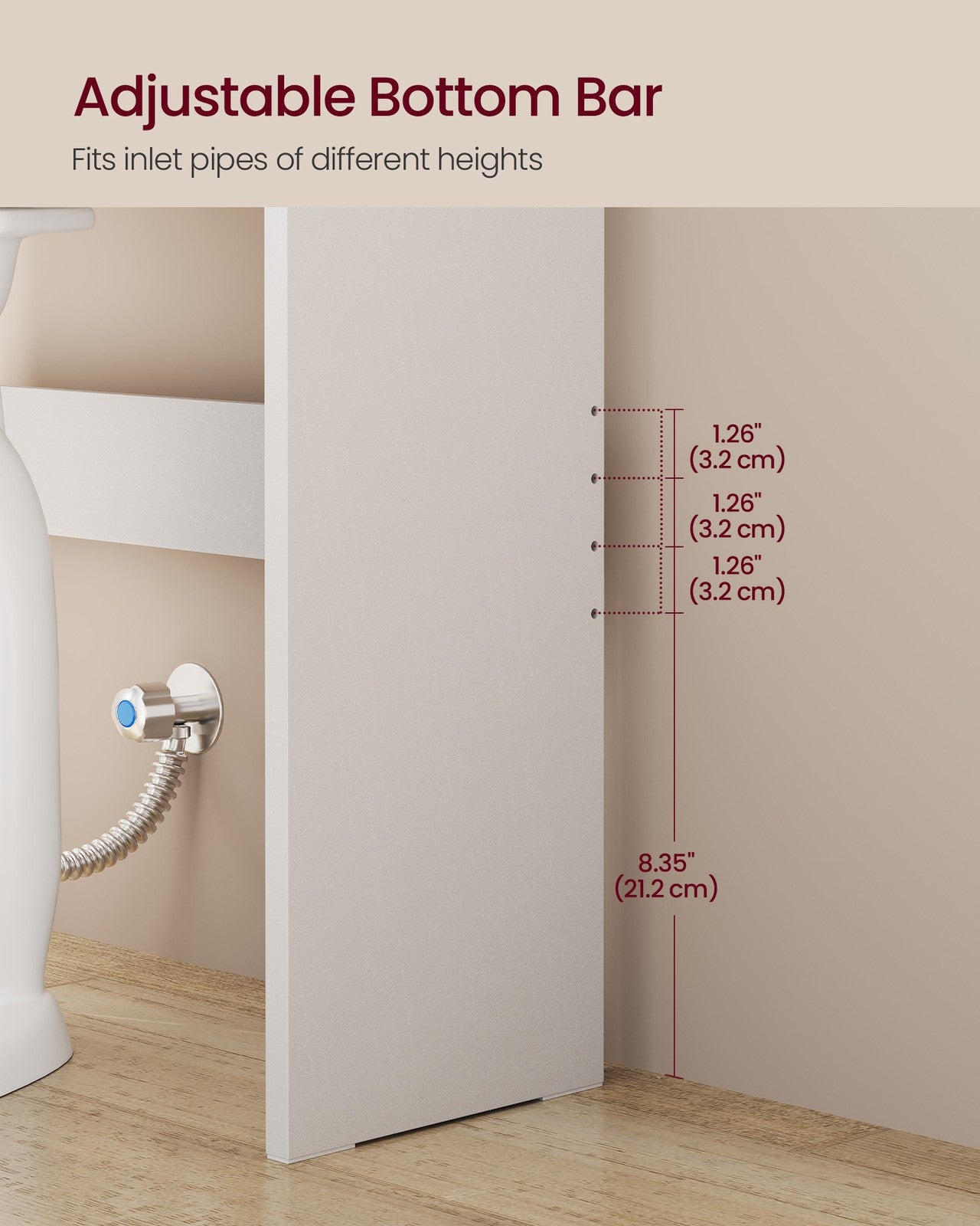 Bathroom Storage Shelf with Paper Holder Over Toilet