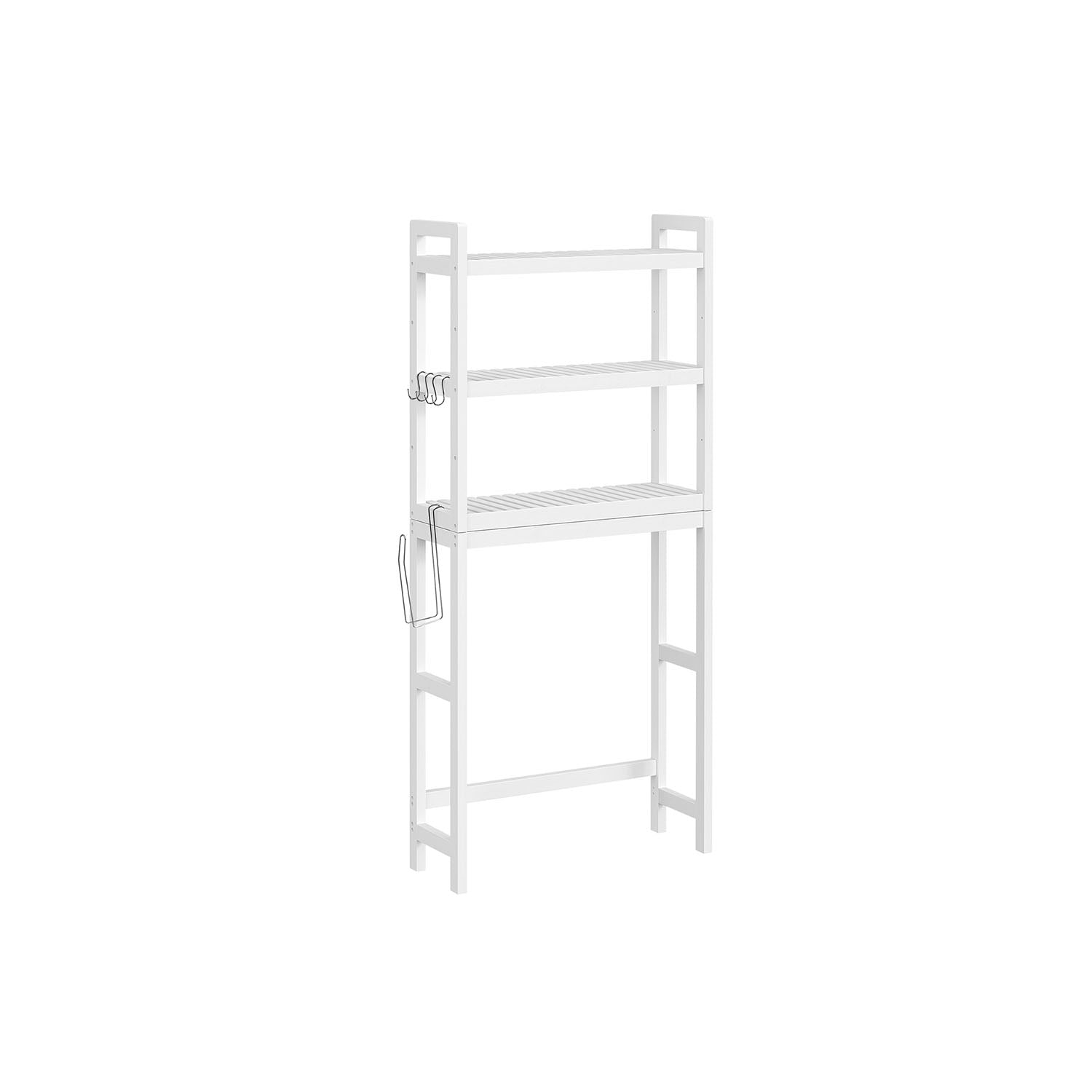 3-Tier Bamboo Bathroom Organizer Green - Cloud White - 10.2"D x 24.8"W x 66.9"H
