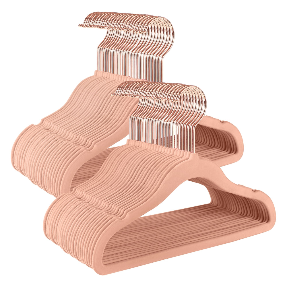 50 Pack Kids Hangers for Closet - Jelly Pink