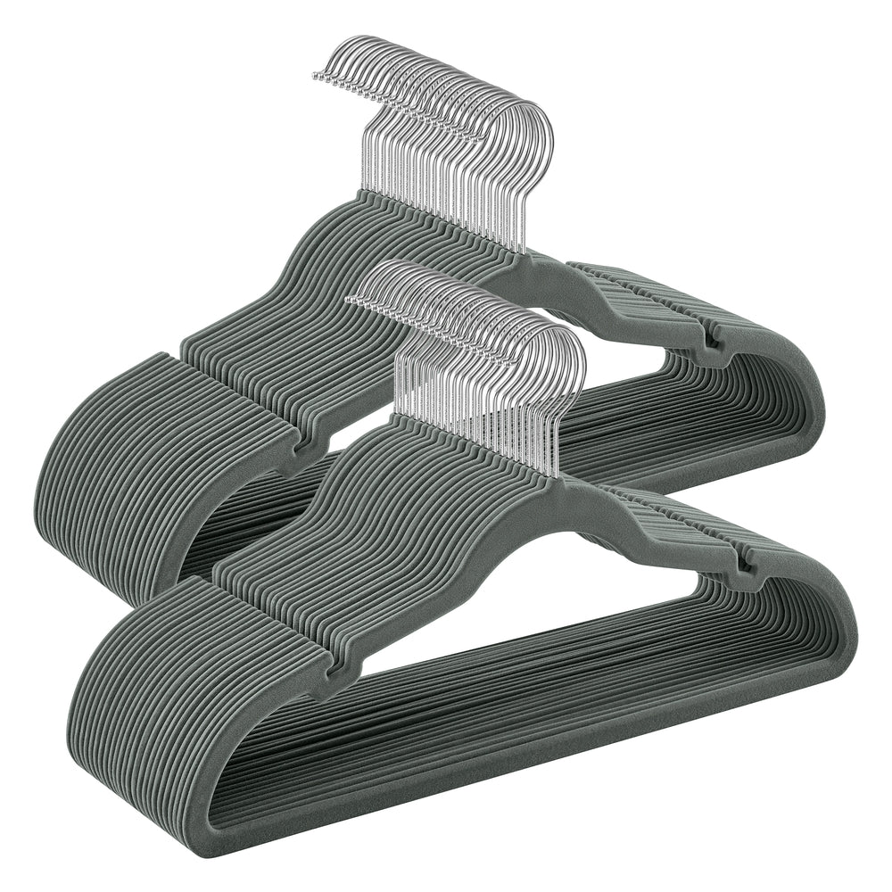 50-Pack Velvet Hangers Light Purple - Gray