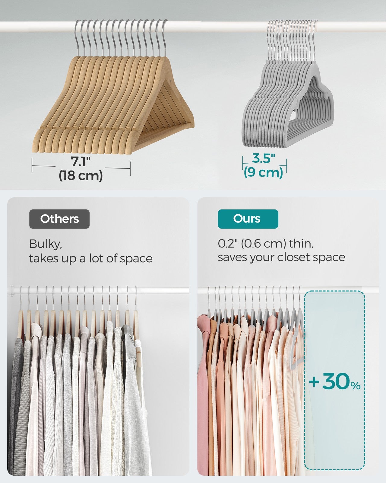 Velvet Hangers 50 Pack