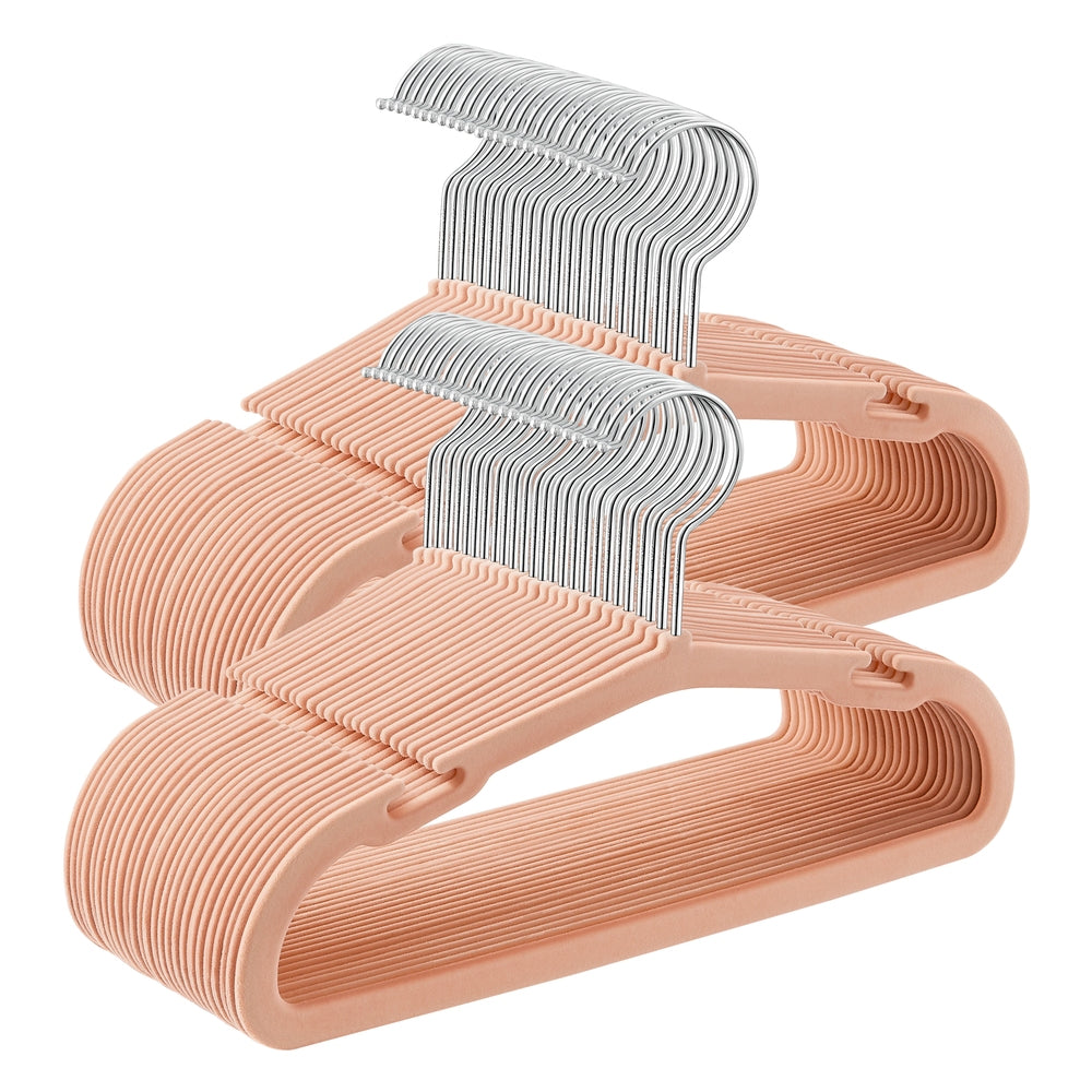 Kids Hangers 50 Pack - Coral Pink