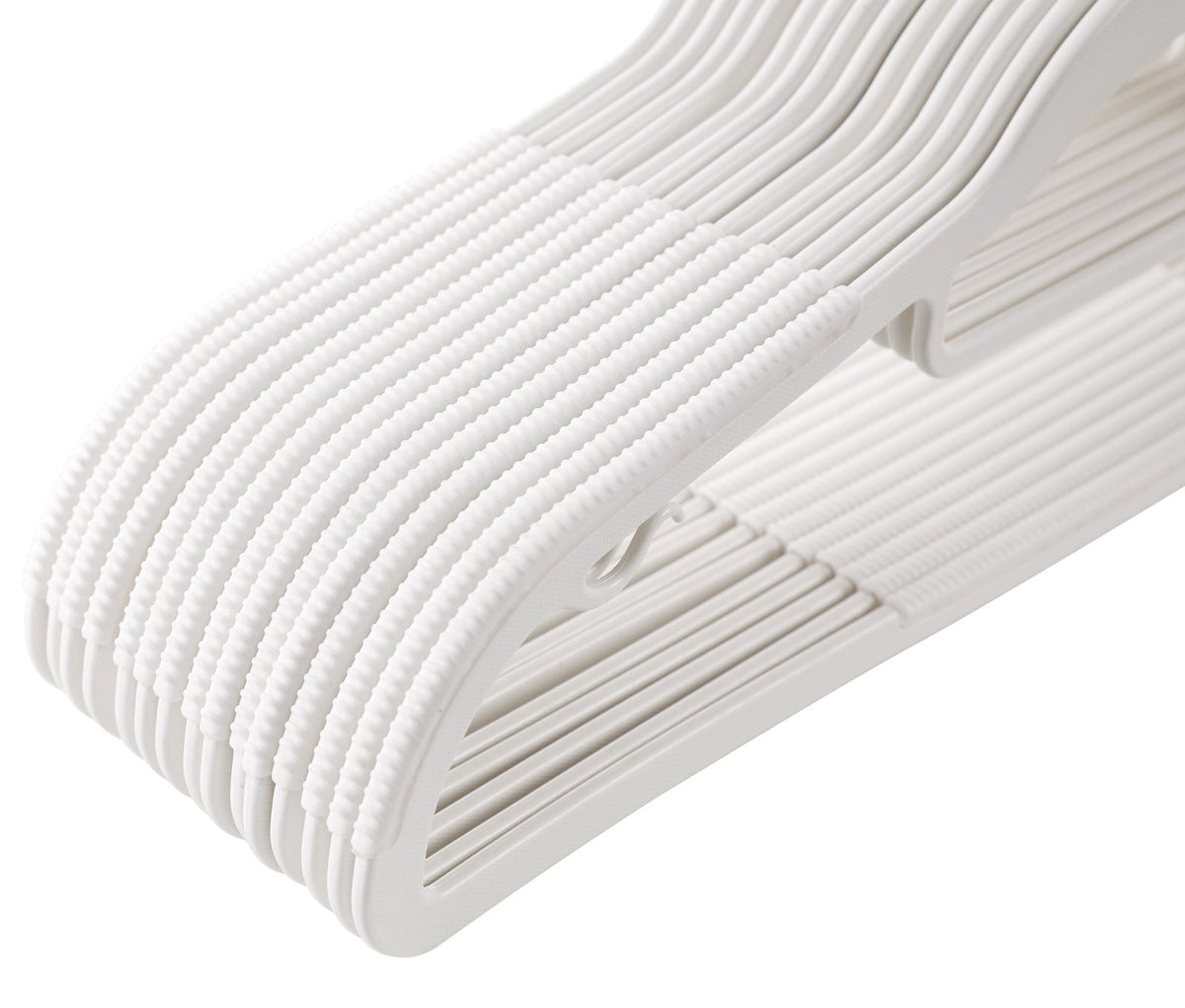 Plastic Hangers - Heavy-Duty - Non-Slip - Pack of 50